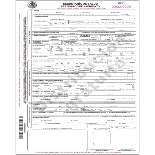 Traducción de Certificados de Nacimiento - FIRST STEP TRANSLATIONS CORPORATION